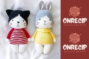 Read more about the article Cat And Bunny Amigurumi Crochet Free Pattern