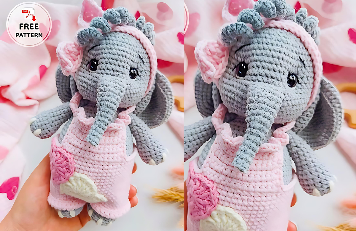 You are currently viewing Little Crochet Elephant Amigurumi Free Pattern