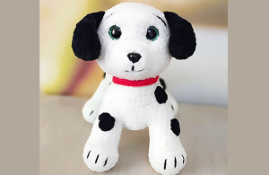 Read more about the article Dalmatian Crochet Dog Free Amigurumi Pattern