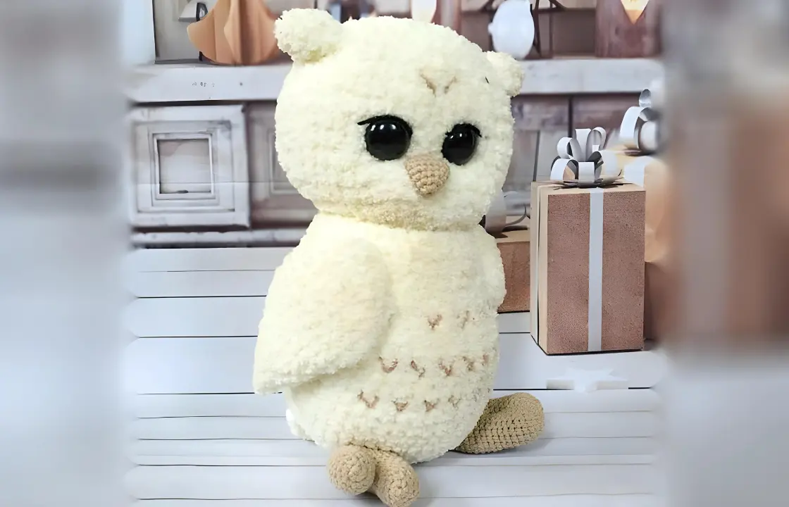 You are currently viewing Amigurumi Crochet White Plush Owl Pattern