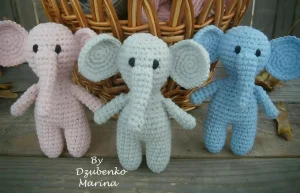 Read more about the article Crochet elephant free amigurumi pattern