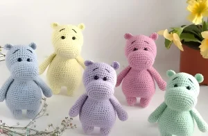 Read more about the article Hippo free crochet pattern