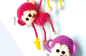 Read more about the article Monkey keychain amigurumi free pattern