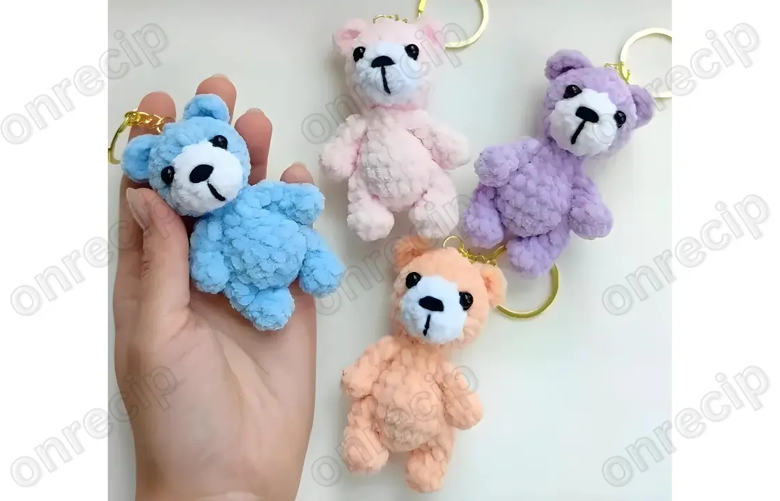 You are currently viewing Amigurumi Bear Keychain Free Pattern