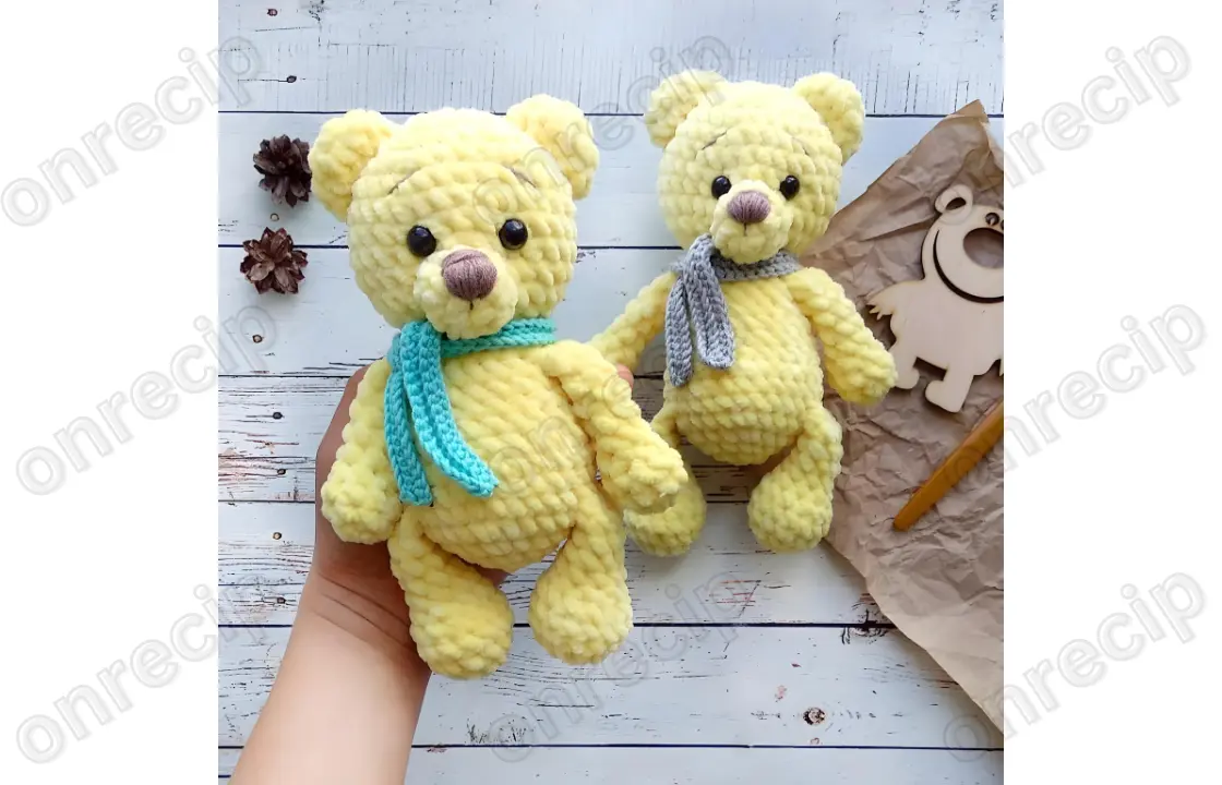 You are currently viewing Amigurumi Crochet Yellow Bear Free Pattern