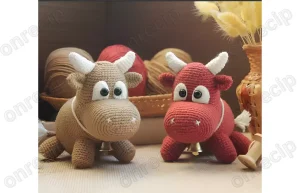 Read more about the article Bull free crochet amigurumi pattern