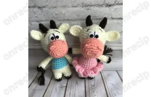 Read more about the article Free Amigurumi Small Bull and Cow Crochet Pattern