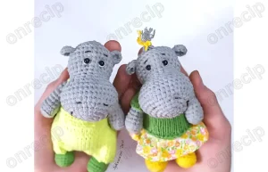 Read more about the article Free amigurumi hippos crochet pattern