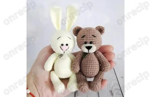 Read more about the article Bear and bunny amigurumi free crochet pattern