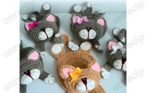 Read more about the article Free amigurumi cat coaster crochet pattern