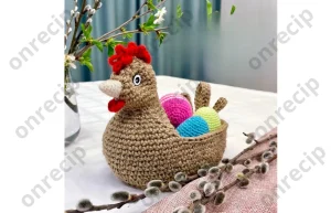 Read more about the article Hen Easter Basket Crochet Pattern