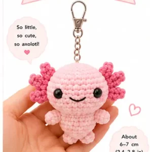 Read more about the article Axolotl Bag Charm free Crochet Pattern