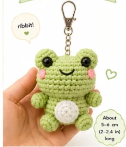 Read more about the article Frog Keychain Free Crochet Pattern