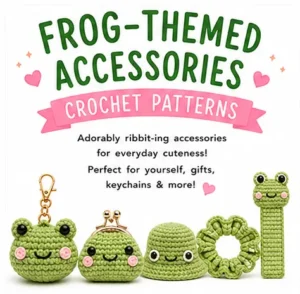 Read more about the article Frog-Themed Accessories Crochet Free Patterns