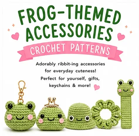 You are currently viewing Frog-Themed Accessories Crochet Free Patterns