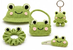 Read more about the article Frog-Themed Accessories Crochet Patterns