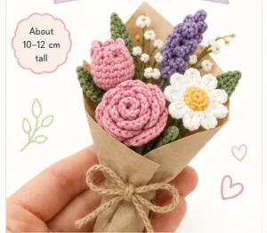 Read more about the article Mini Bouquet Crochet Pattern