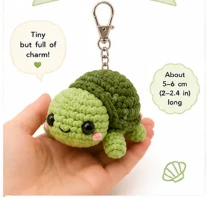 Read more about the article Mini Turtle Keychain Free Crochet Pattern