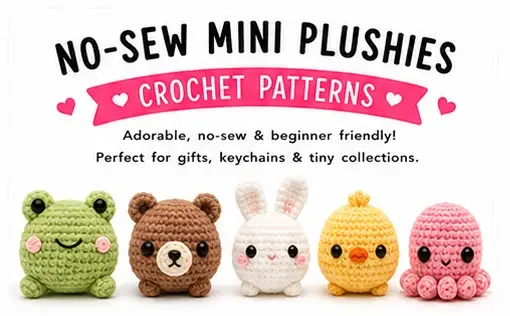 You are currently viewing No-Sew Mini Plushies Crochet Free Patterns