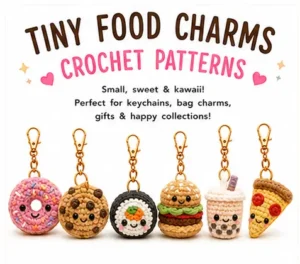 Read more about the article Tiny Food Charms Crochet Free Patterns