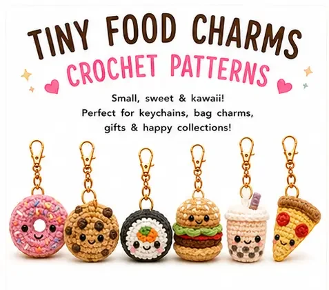 You are currently viewing Tiny Food Charms Crochet Free Patterns