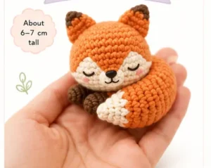 Read more about the article Tiny Sleeping Fox Crochet Pattern