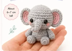 Read more about the article Tiny Elephant Crochet Pattern